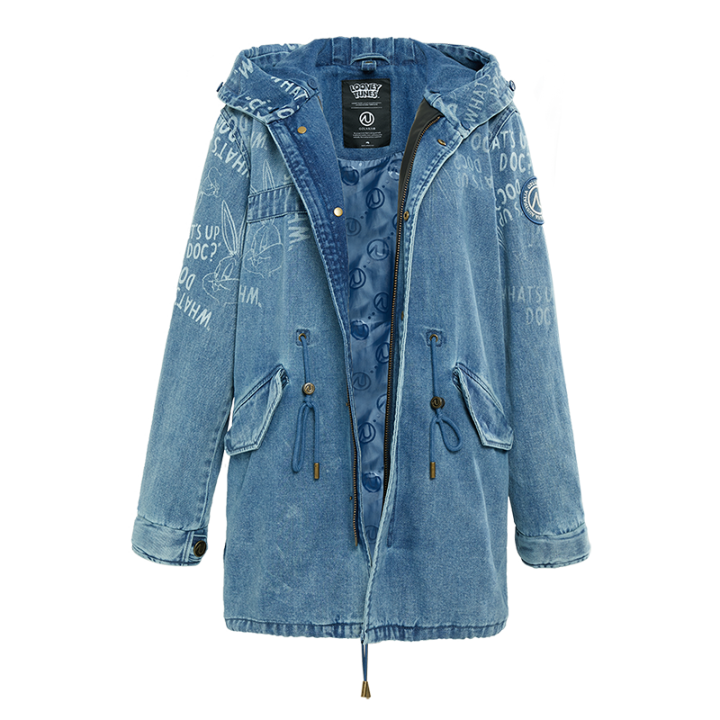 ozlana au198008 denim bugs bunny parka 牛仔兔巴哥